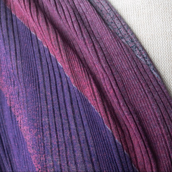 FREE PEOPLE Women's Small 100% Modal Purple/Pink Gray Top with Waist Detail - Picture 9 of 15